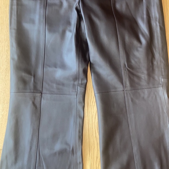 NWOT VINCE Leather flared pants- extremely soft!!! - Picture 8 of 16